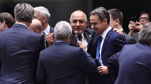 <p>
	Бойко Борисов на лидерската среща в Брюксел.<em> Снимка: Geert Vanden Wijngaert/Bloomberg</em><br />
	&nbsp;</p>
