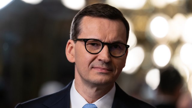 Полският премиер Матеуш Моравецки. Снимка: EPA/БГНЕС
