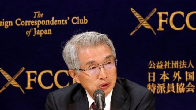 <p>
	Адвокатът на Карлос Гон Джуничиро&nbsp; Хиронака. <em>Снимка: Ройтерс</em></p>
