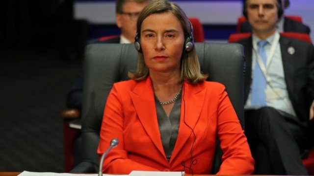<p>
	Върховният представител на Европейския съюз по външната политика и сигурността Федерика Могерини. <em>Снимка: Ройтерс</em></p>

