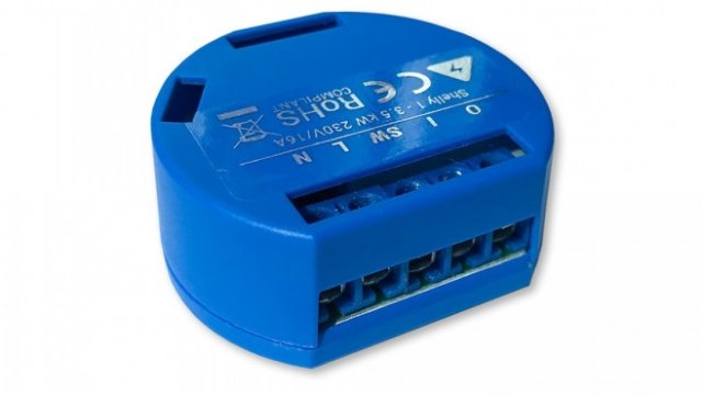 <p>
	Реле Shelly 1&nbsp;&nbsp; <em>Снимка: shop.shelly.cloud</em></p>
