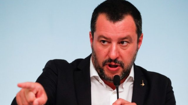 <p>
	<em>Заместник министър-председателят на Италия Матео Салвини, Снимка: Ройтерс</em></p>
