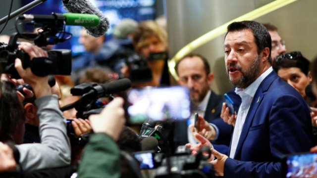 <p>
	Матео Салвини.<em> Снимка: Ройтерс</em></p>
