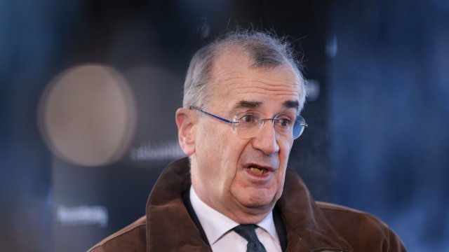 Управителят на Френската централна банка Франсоа Вилроа дьо Гало. Снимка: Bloomberg L.P.