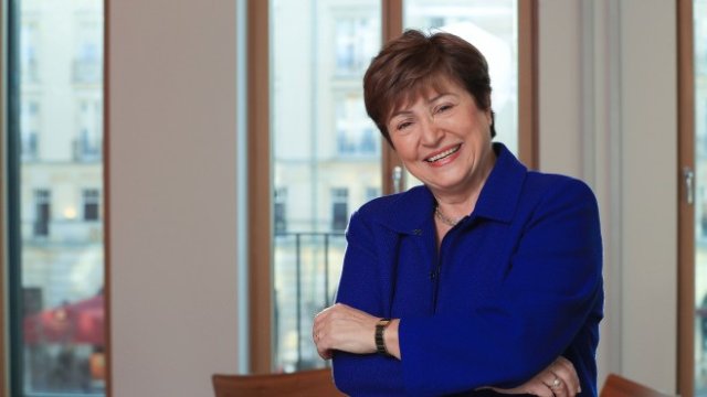 <p>
	Управляващият директор на МВФ Кристалина Георгиева.&nbsp; <em>Снимка: Krisztian Bocsi/Bloomberg</em></p>
