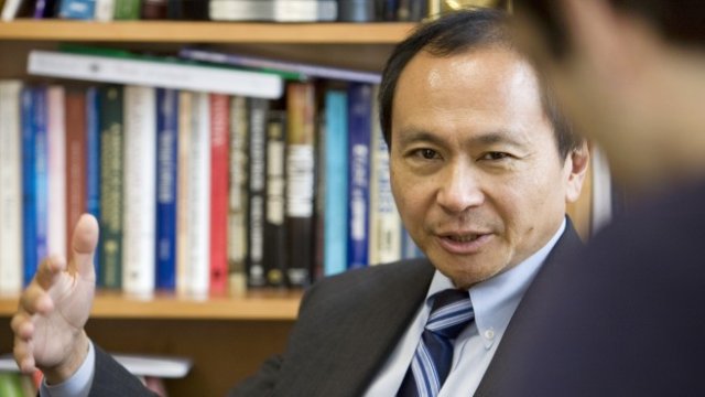 <p>
	Франсис Фукуяма&nbsp;<em>Снимка: Архив Ройтерс</em></p>

