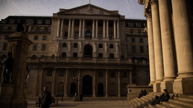<p>
	Английската централна банка. <em>Снимка: Bloomberg</em></p>
