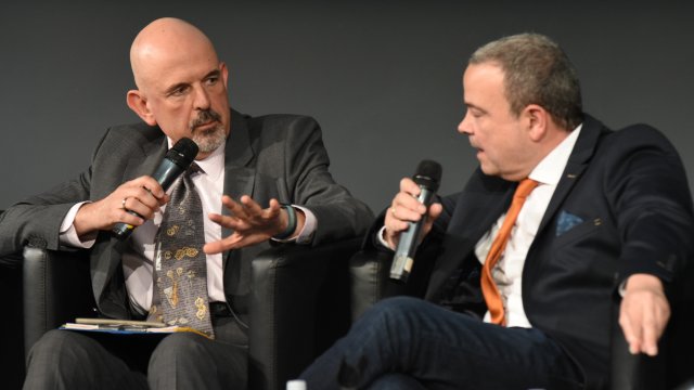 Илия Лингорски (вляво) и Ивайло Лаков. Снимка: Investor Media Group