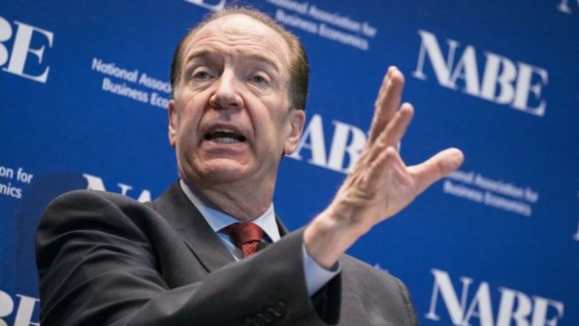 <p>
	Президентът на Групата на Световната банка Дейвид Малпас. <em>Снимка: Sarah Silbiger/Bloomberg</em></p>
