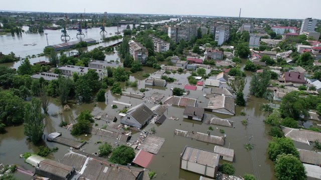 Херсон след наводнението. Снимка: Kakhovka