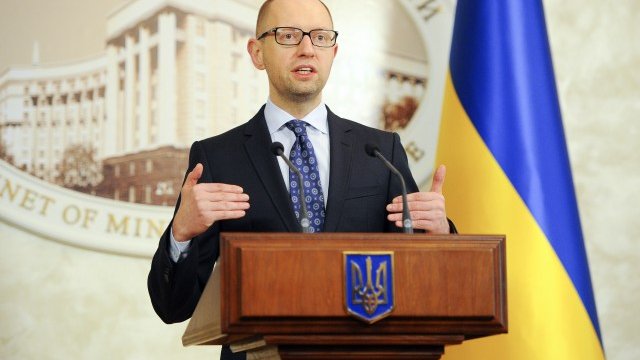 <p>
	Mинистър-председателят на Украйна Арсений Яценюк <em>Снимка: Ройтерс</em></p>
