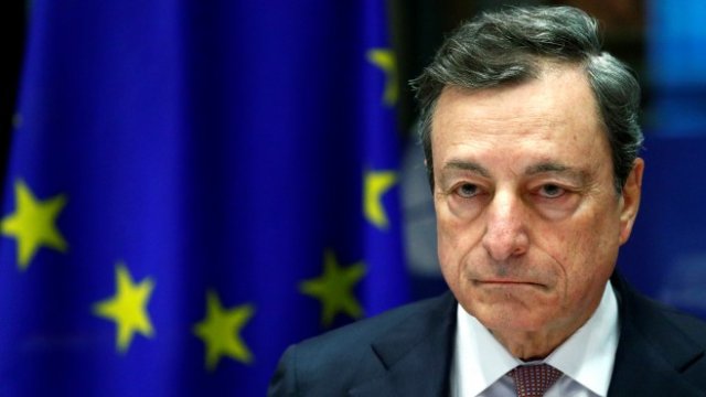 <p>
	Управителят на Европейската централна банка Марио Драги.<em> Снимка: Ройтерс</em></p>
