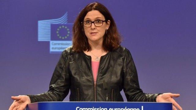 <p>
	Еврокомисарят за търговията Сесилия Малмстрьом. <em>Снимка: Ройтерс</em></p>
