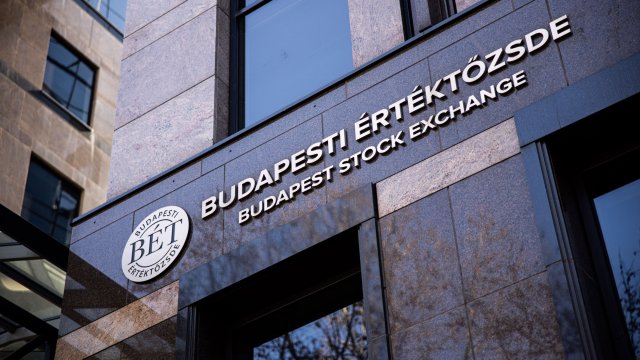Сградата на борсата в Будапеща. Снимка: Akos Stiller/Bloomberg