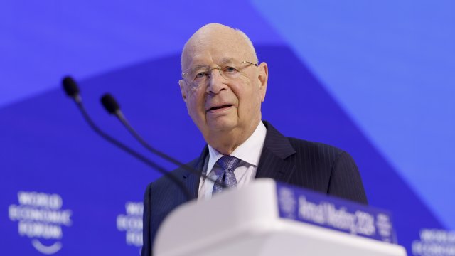 Основателят на Световния икономически форум Клаус Шваб. Снимка: Bloomberg