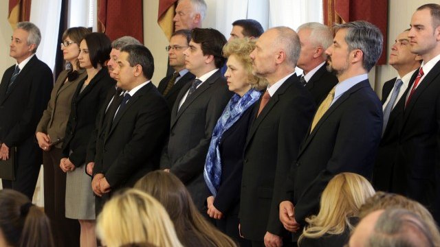 <p>
	Служебният кабинет<em>. Снимка: БТА</em></p>
