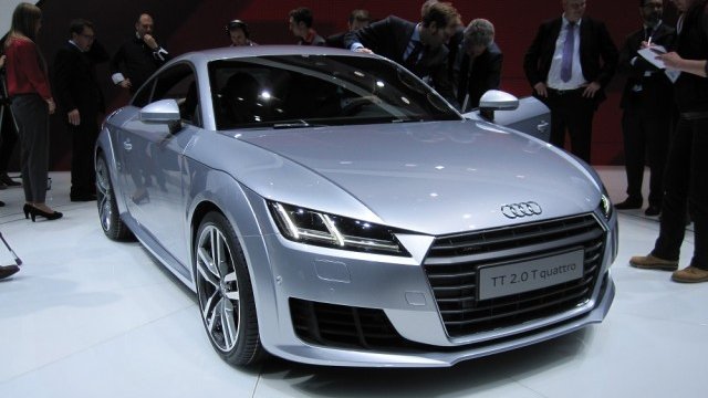 <p>
	Новото TT при премиерата си в Женева.<em> Снимка: Automedia.bg</em></p>
