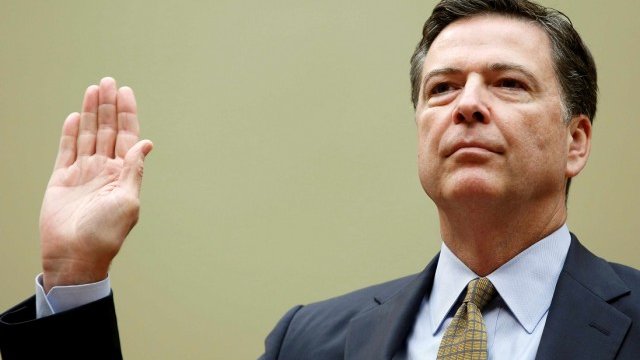 <p>
	Директорът на ФБР Джеймс Коми. <em>Снимка: Ройтерс</em></p>
