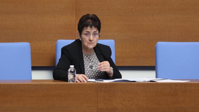 Финансовият министър Людмила Петкова в парламента. Снимка: БГНЕС/Надежда Пеева