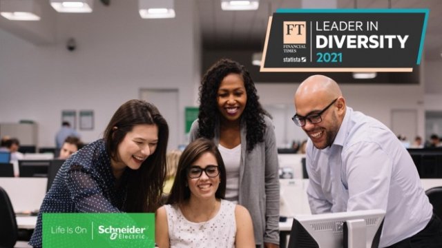 Schneider Electric влиза в Топ 50 на класацията &bdquo;The Diversity Leaders 2021&rdquo; на FT