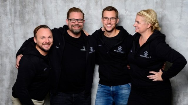 <p>
	Мениджърският екип на младата компания. <em>Снимка:&nbsp;Ankerkraut</em></p>
