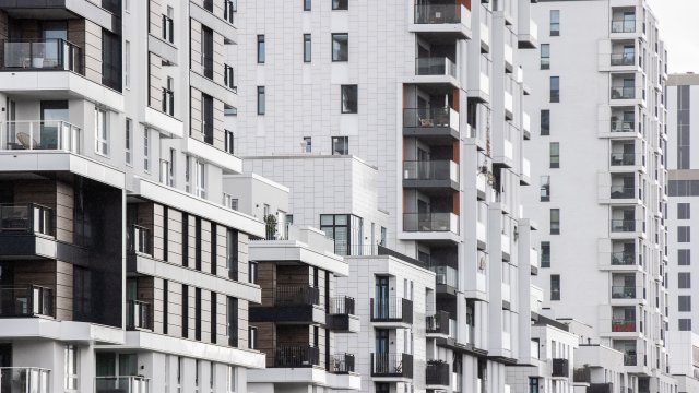 Жилищни сгради в Дюселдорф. Снимка: Marcel Kusch/dpa