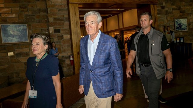 Джером Пауъл в Джаксън Хоул. Снимка:  Natalie Behring/Bloomberg