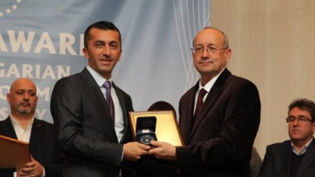 <p>
	Председателят на БТПП Цветан Симеонов (вдясно) и Георги Бисерински. <em>Снимка: Bloomberg TV Bulgaria</em></p>
