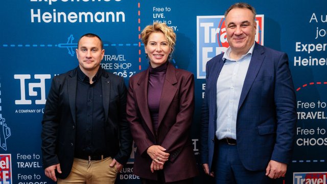 Отляво надясно: Александър Нацков, управляващ директор на&nbsp;Heinemann West Balkan; Александра Мирчева, изпълнителен директор на VM Finance Group, и Асен Асенов, управител на Gebr. Heinemann, България. Снимка: Heinemann West Balkan