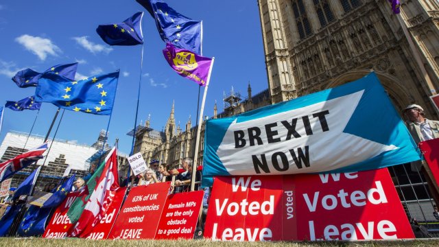 Brexit носи по-високи заплати и нови работни места? Не се оказа така. Междувременно много поддръжници на напускането са разочаровани. Снимка: Bloomberg LP