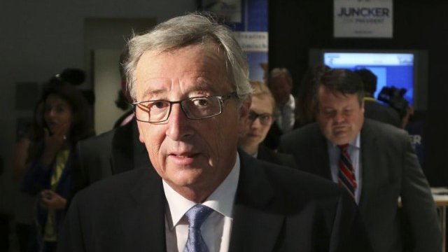 <p>
	&bdquo;Искам да бъда президент на следващата Европейска комисия, защото ЕНП спечели тези избори&ldquo;, коментира Юнкер на пресконференция в Брюксел. <em>Снимка: Ройтерс</em></p>
