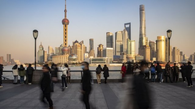 <p>
	Изглед към Шанхай. <em>Снимка: Bloomberg L.P.</em></p>
