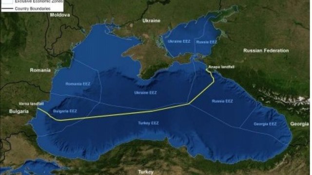 <p>
	Морският участък на &quot;Южен поток&quot;. Изображение: <em>South Stream Transport</em></p>
