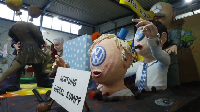 <p>
	Протест срещу Дизелгейт. <em>Снимка: Ройтерс</em></p>
