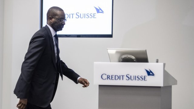 <p>
	Изпълнителният директор на Credit Suisse AG&nbsp;Тиджан Тиам. <em>Снимка: БГНес</em></p>
