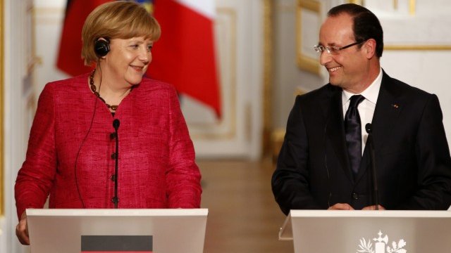 <p>
	След разговорите&nbsp;двамата лидери показаха консенсус пред журналистите. <em>Снимка: Ройтерс</em></p>
