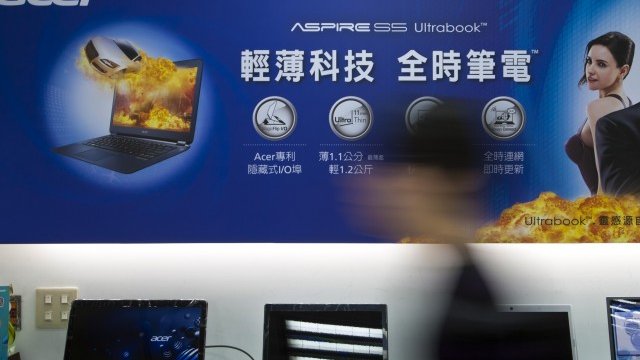 <p>
	Acer запазва мястото си в топ 5 на производителите на компютри. <em>Снимка: архив Ройтерс</em></p>
