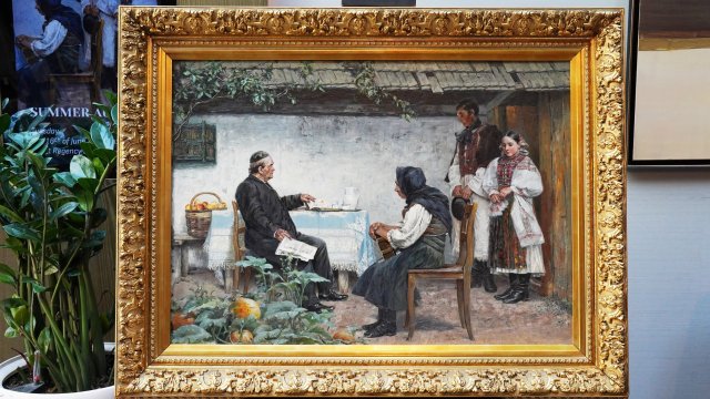 Картината "Преди сватбата" на Ярослав Вешин. Снимка: Artmark Bulgaria Facebook Page