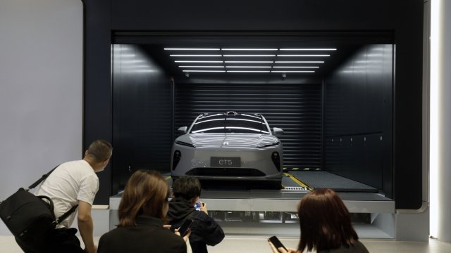 Електрическият модел на Nio ET5. Снимка: Qilai Shen/Bloomberg