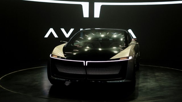 Концептуалният електромобил на Tata Motors Avinya. Снимка: Bloomberg L.P.