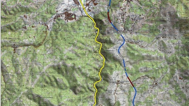 <p>
	Проект на магистрала &quot;Струма&quot; през Кресненското дефиле. <em>Източник: АПИ</em></p>
