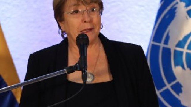 <p>
	Върховният комират на ООН за правата на човека Мишел Бачелет.&nbsp;<em>Снимка: Ройтерс</em></p>
