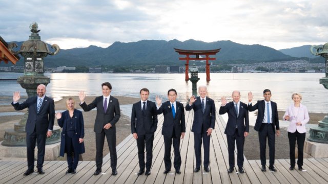 Лидерите на Г7. Снимка: Stefan Rousseau - Pool/Getty Images