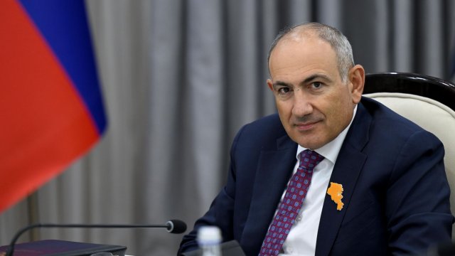 Премиерът на Армения Никол Пашинян. Снимка: EPA/IGOR KOVALENKO