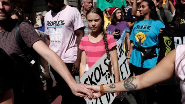 <p>
	Младата шведска ектоактивистка Грета Тунберг. <em>Снимка: Ройтерс</em></p>
