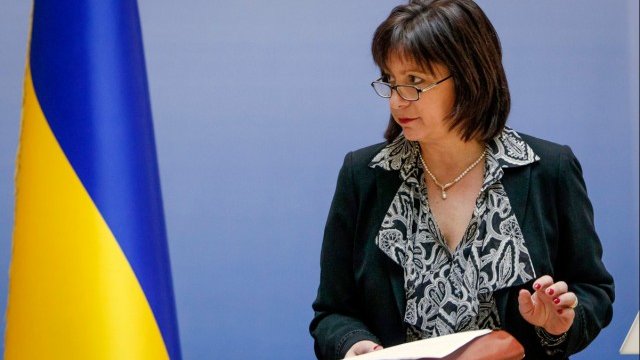<p>
	Украинският финансов министър&nbsp;Наталия Яреско. <em>Снимка: архив Ройтерс</em></p>
