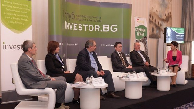 <p>
	Участниците във втория панел на Здравен дебат. <em>Снимка: Investor.bg</em></p>
