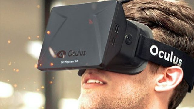 <p>
	Стереоскопични очила Oculus Rift.<em> Снимка: www.oculus.com</em></p>
