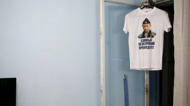 <p>
	Култът към Путин в Русия продължава да е висок. <em>Снимка: Ройтерс</em></p>
