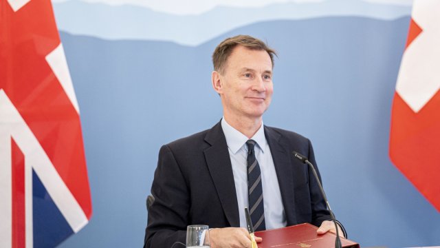Британският министър на финансите Джереми Хънт. Снимка: Bloomberg L.P.